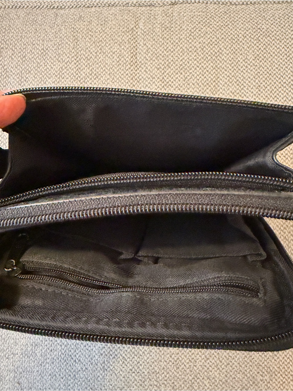 Fossil Black Leather Crossbody Shoulder Bag - Picture 6 of 6